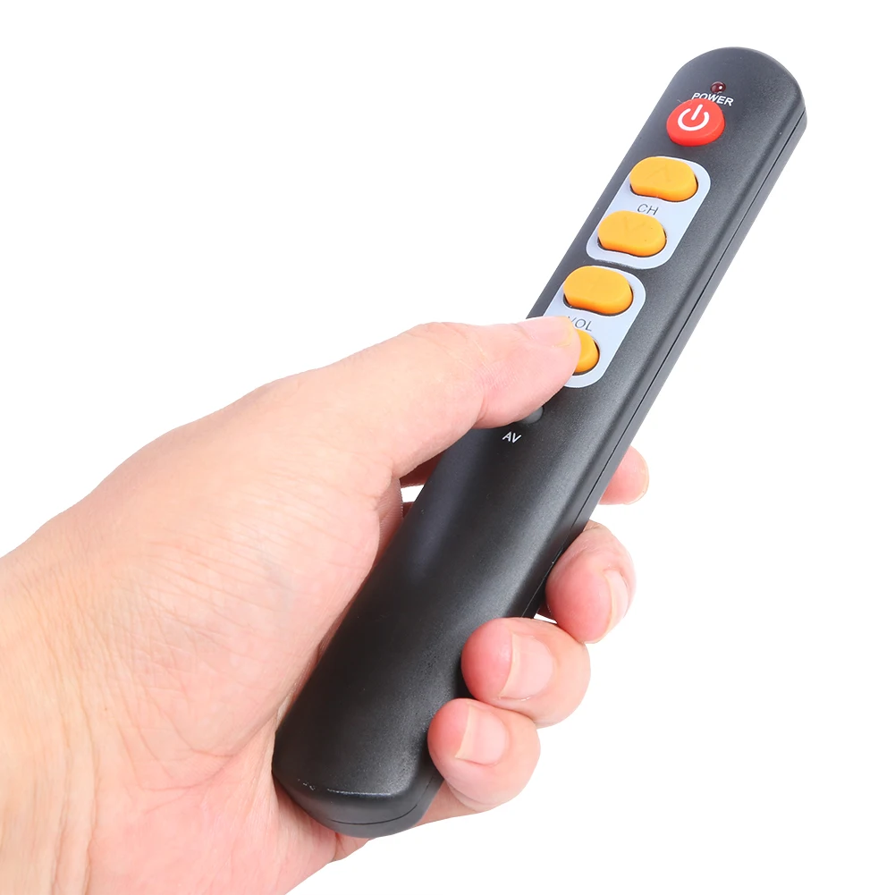 2-5Pcs Universal 6 Key Remote Control Big Yellow Button Copy IR Remote Controller for TV STB Electronic Smart Home Accessories