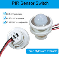 Adjustable Time Light-sensing Adjustable 110V220V PIR Infrared Motion Sensor Switch itch Movement Detector Lamp Switch customied