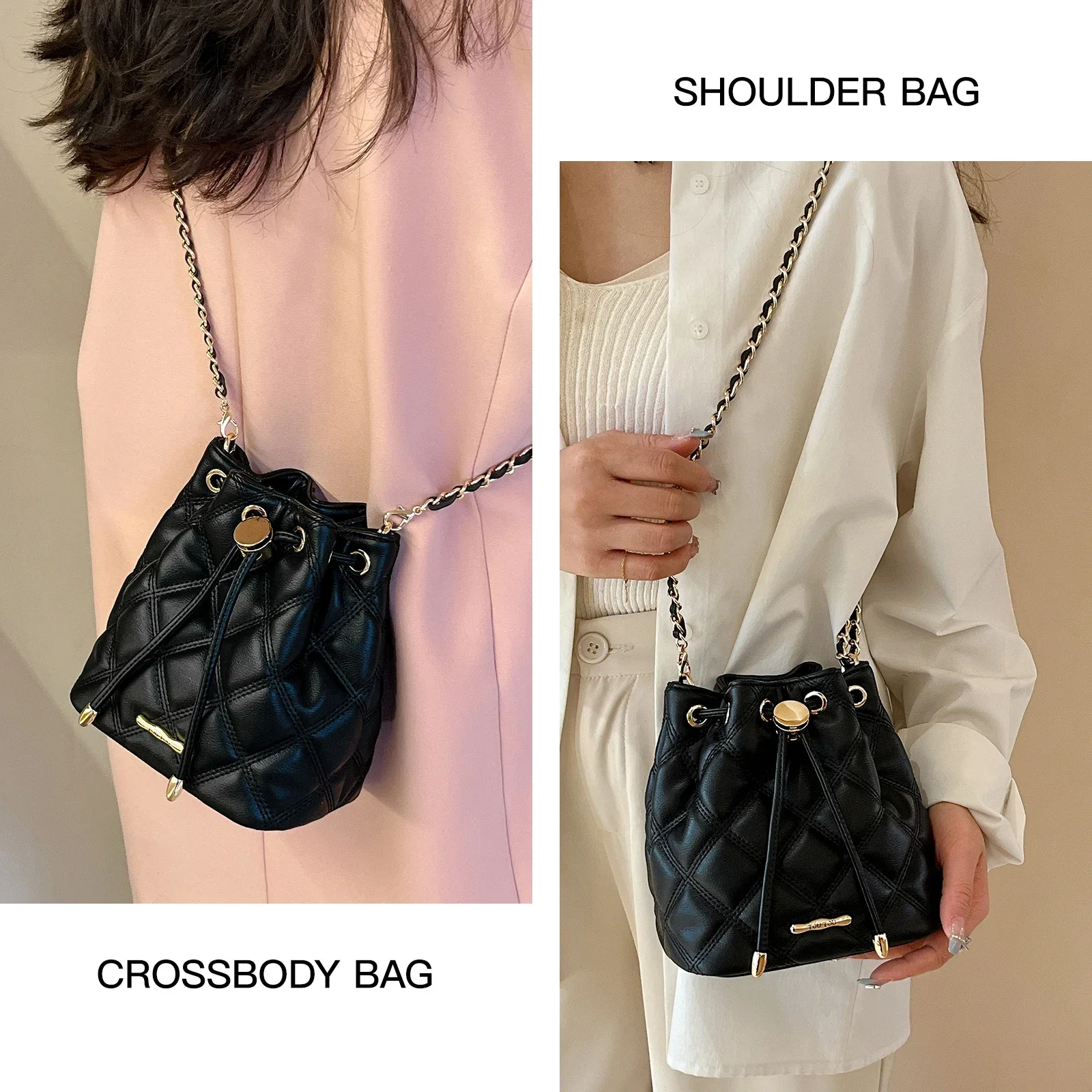 Troutou Classic Lingge Chain Bag Design originale borsa a tracolla moda avanzata Casual borsa a tracolla quotidiana