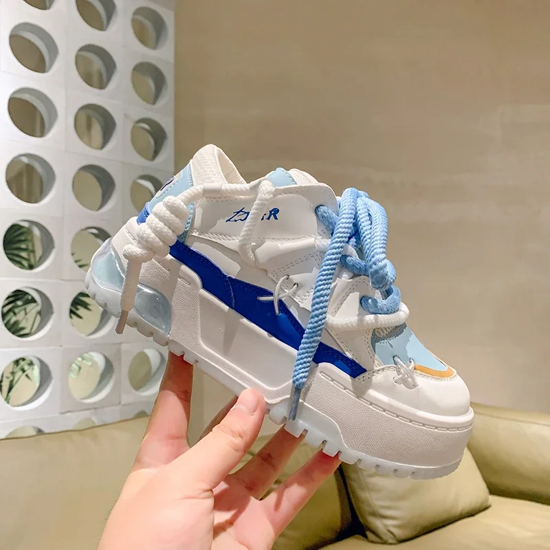 Fashion Women's Thick-soled Sneakers Brand Design Women's Sneakers High Quality Comfortable Soft Vulcanized Shoes Tenis De Mujer