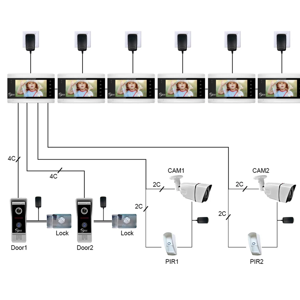 Tuya-Wi-Fiカメラ付きのテレビ電話,ドアベル,モバイル,商業用住宅用ビデオインターホン