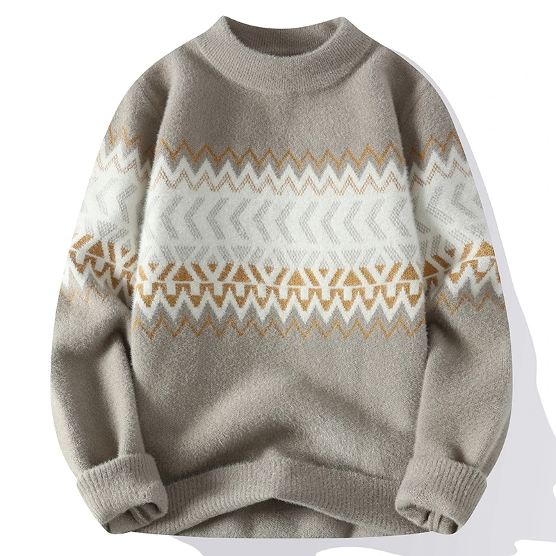 Suéteres de lana con patrón de rayas para hombre, suéteres gruesos, suéteres de moda, Otoño, MY0799, nueva llegada, invierno, 2023
