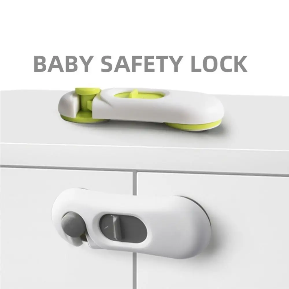 5 Pcs ABS Security Protection Locks Anti-Pinching Hand Durable Baby Safety Cabinet Lock Self-contained Adhesive Multi-function