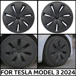 4PCS HubCap 18 pollici Performance tappo ruota di ricambio accessori per copertura completa del cerchione dell'automobile per il nuovo modello Tesla 3 Highland 2024