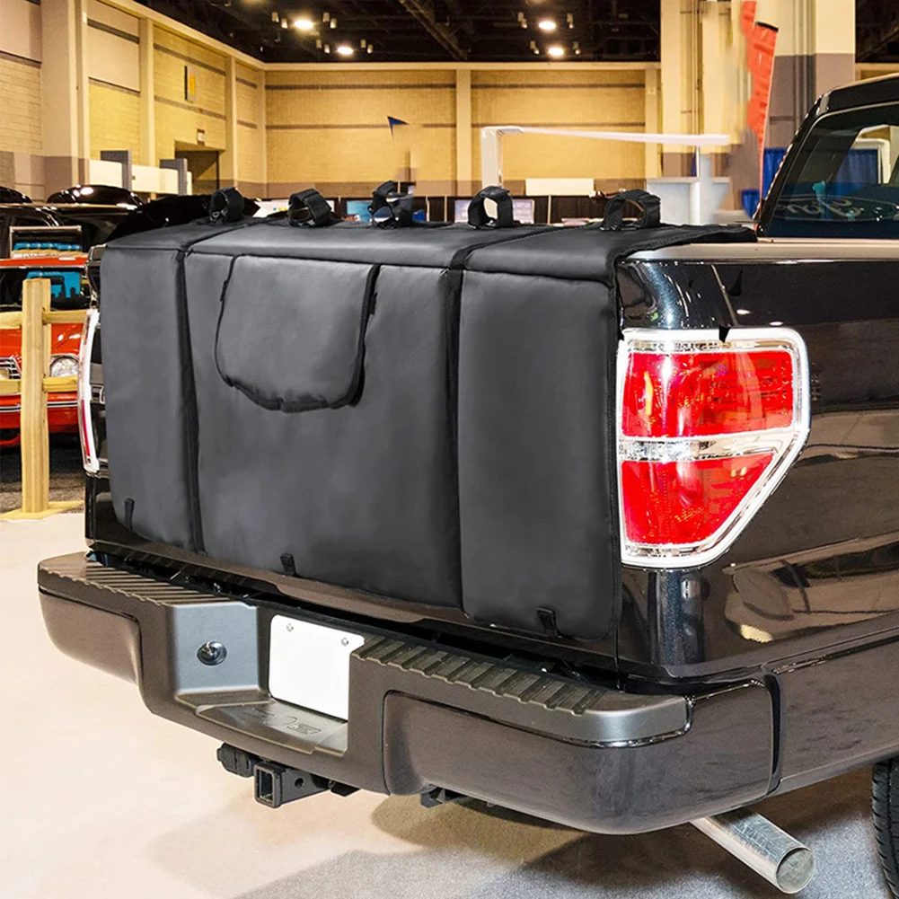 

Truck Tailgate Bike Pad Holds Up To 5 Bikes Pickup Truck Tailgate Bicycle Transport Pad with Fixing Strap for Truck Auto