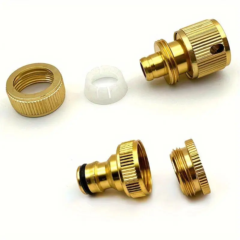 6/12 EU Hose Fitting Kits 1/2 3/4 Inch Faucet +1/2 Inch Garden Pipe Quick Couplings Adapter