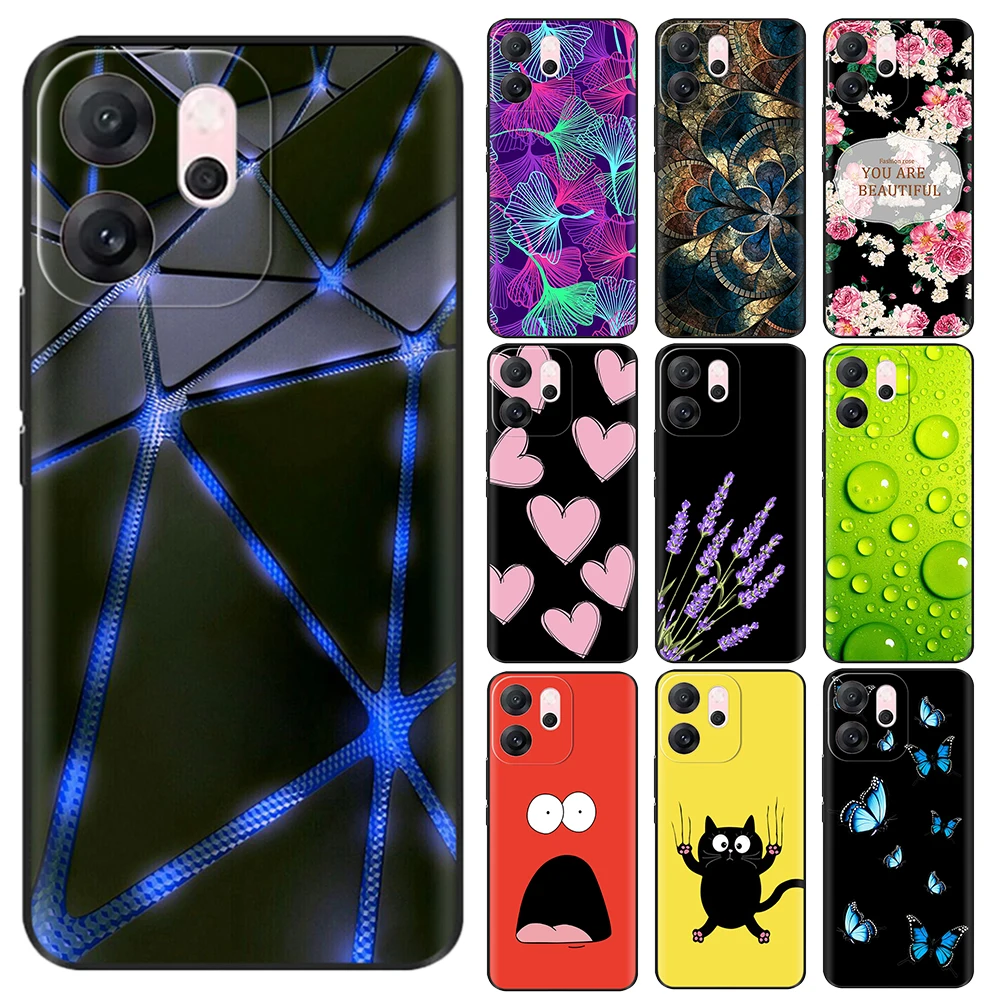 For Oppo Reno 14F Case Shell Soft Fuuny Butterfly Protectors Cover For Oppo Reno14 F Reno14F Cases Protective Fundas Coque Shell