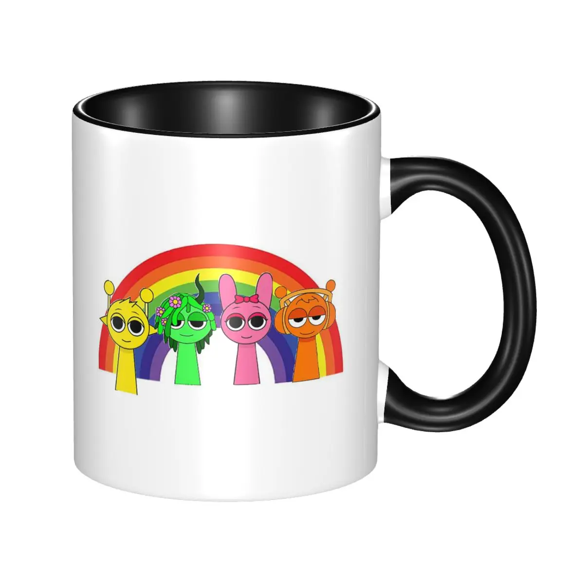

Kawaii Sprunki Incredibox Gaming Printed Funny Meme Mug Funny Ceramic Coffee Cup Tea Mugs Milk Cup Drinkware Gifts for Woman Man