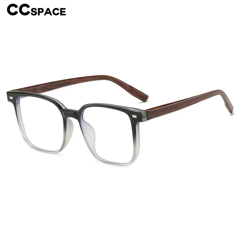 High End Imitation Wood Grain Glasses Frame Blue Light Blocking Men\'s Glasses Gaming TR90 Transparent Fashion Eyewear 54484