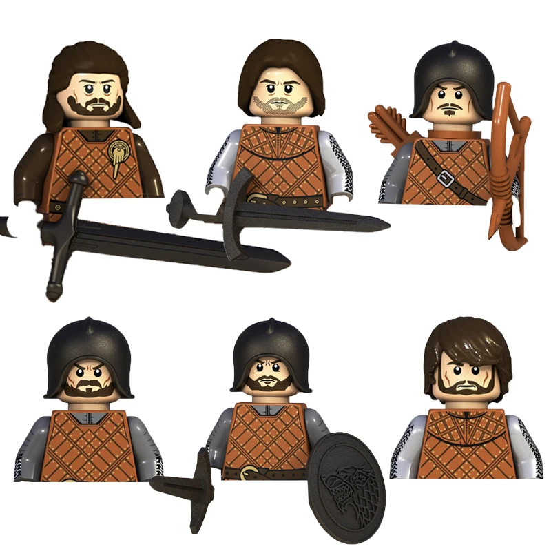 Blocos de construção militares, figuras de solider, presentes, brinquedos, filme, série de ficção científica, cavaleiro medieval, armas de legião, escudo, bandeira moc