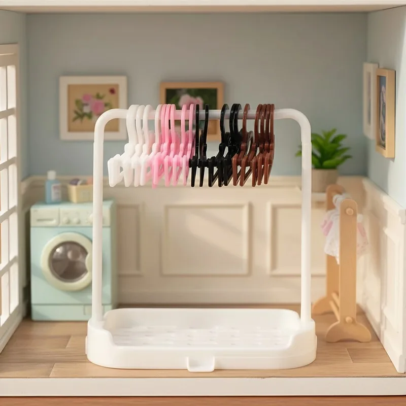 New Suitable For 15-17cm Dolls, BJD Doll Accessories, Drying Racks, Macaron Clothes Rack Set, Children's Gift