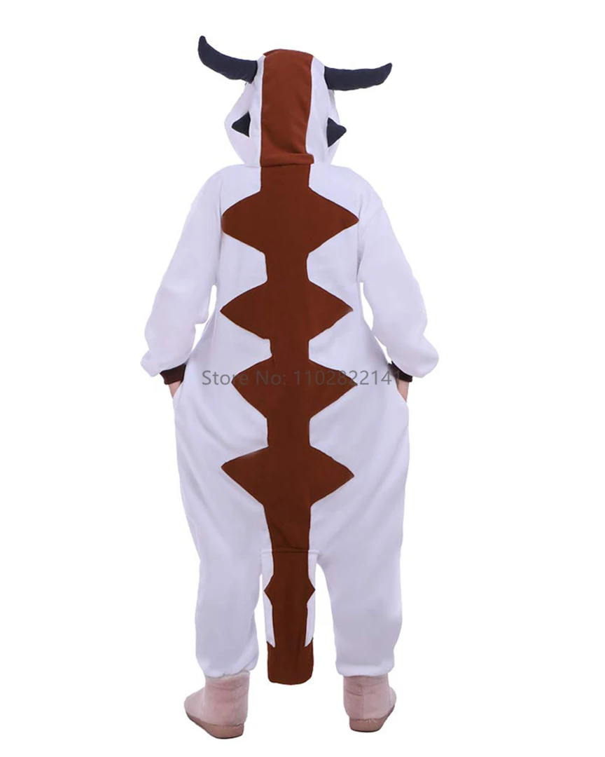 Favofans Animal Kigurumi Adults  Onesies Pajamas Women Men Cattlemomo Halloween Costumes Cosplay Jumpsuit Christmas Gift XXL