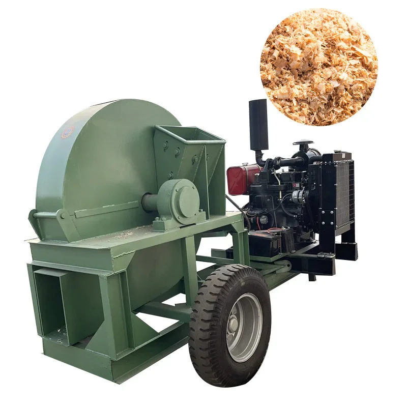 Diesel Wood Crusher Machine Hammer Mill Crusher Price Wood Chipper Grinder Sawdust Making Machine