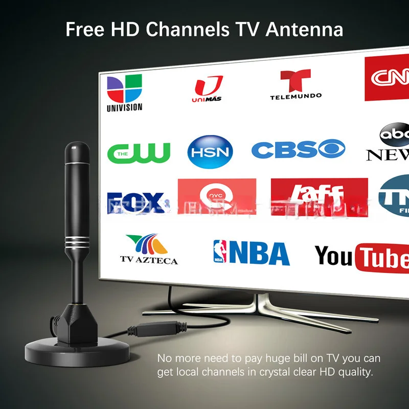 PAYEN antena TV Digital dalam ruangan, antena TV Digital dalam ruangan HDTV gelombang tanah definisi tinggi, antena Amplifier ganda DVB-T