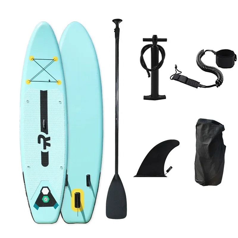 In Stock Wholesale Inflatable Surfboard Surfing Board Sup Pulp Board Water Sports PVC Paddle Cross-Border Factory Direct Sales