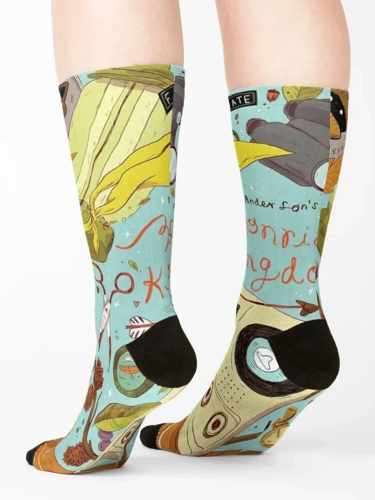 Wes Anderson Film Socks sports stockings anti-slip Wholesale men cotton high quality Socks Woman Men's