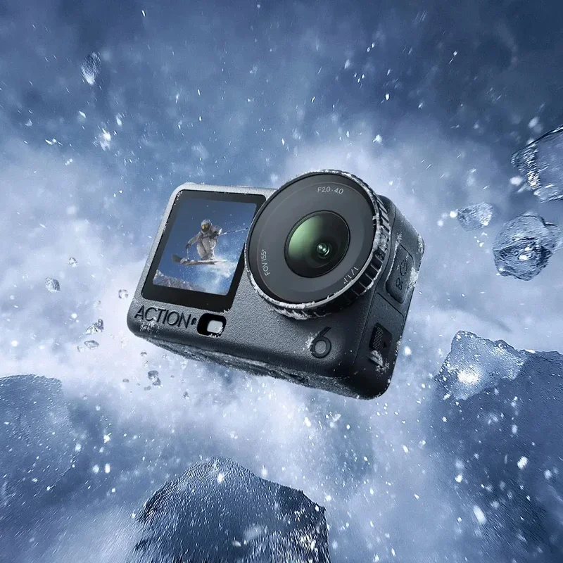 DJI Osmo Action 6 DJI's First Variable Aperture Action Camera f/2.0-f/4.0 1/1.1-Inch Square Sensor 20m Waterproof Original