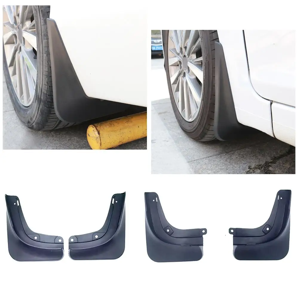 1 Set TPE Auto-Schmutzfänger für TESLA MODEL Y L 2026 Offizieller Original-Schmutzfänger Vorne und Hinten Spritzschutz für Reisen – Detail 5