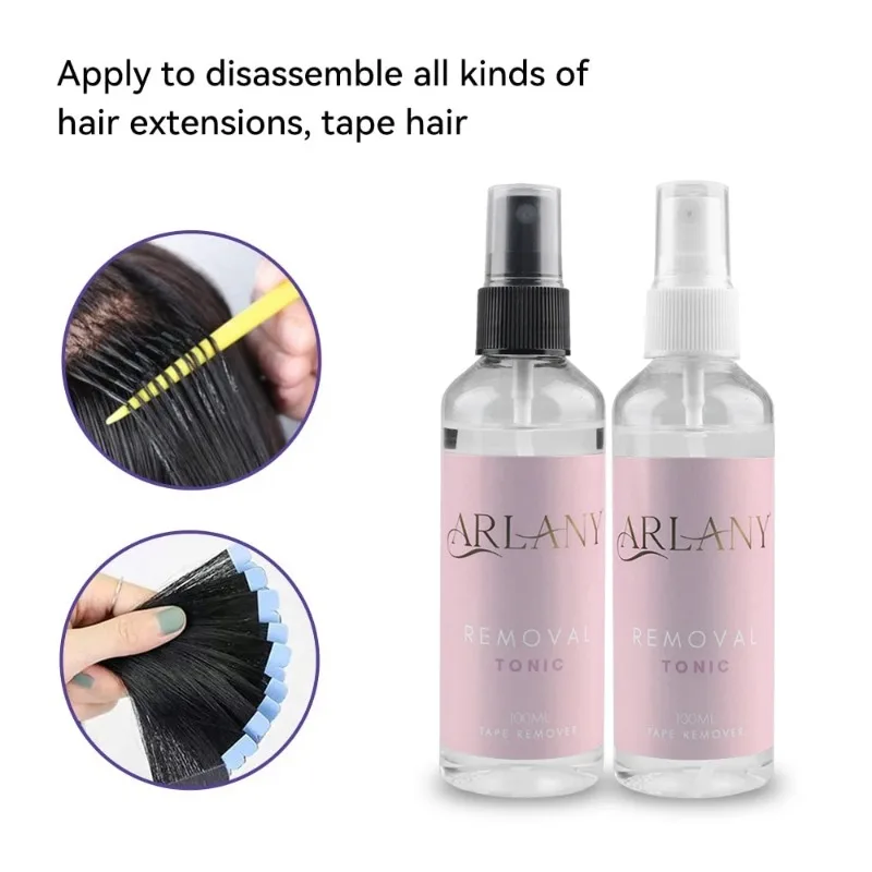 Adhesive Tape Remover for Lace Wig Hair Extensions – 100ml Keratin Hot Melt Glue Remover for Extension Strips