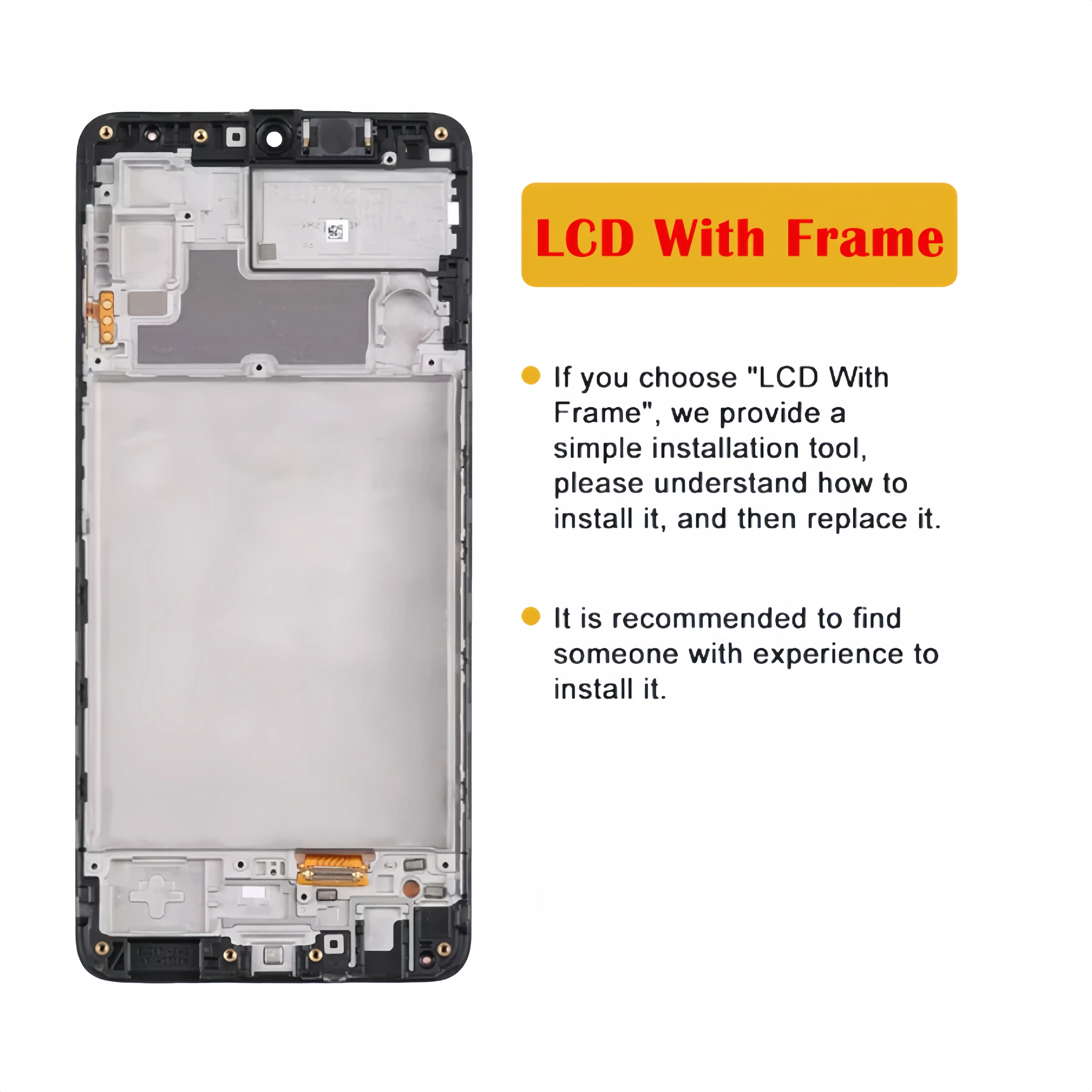 LCD Display Touch Screen Digitizer Assembly Replacement, Samsung Galaxy M22, M225, F22, SM-F225, M225, M225FV,