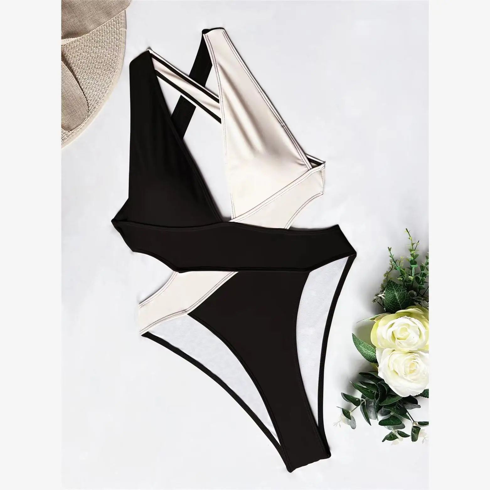 Sexy Cross Bal Hollow out  Swimsuit 2023 Bikini Swimwear Trendy Sport Fitn Fans Supplies iang Brand