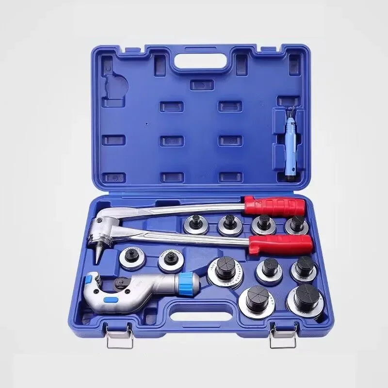 For CT-100AL Lever Type Hand Expander Copper Tube Expander Tool Kit Hand-held Air Conditioner Copper Tube Expanding (10-42mm)