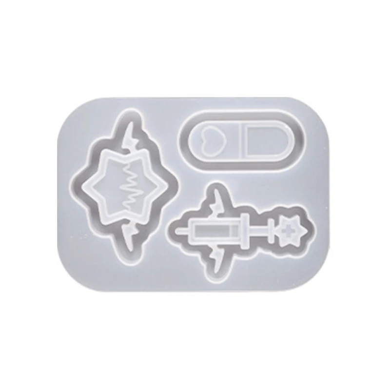 Clear Quicksands Mold Epoxy Resin Molds Shaker Quicksands Oil For Resin Epoxy Casting Mold Silicone Jewelry Making Y08E