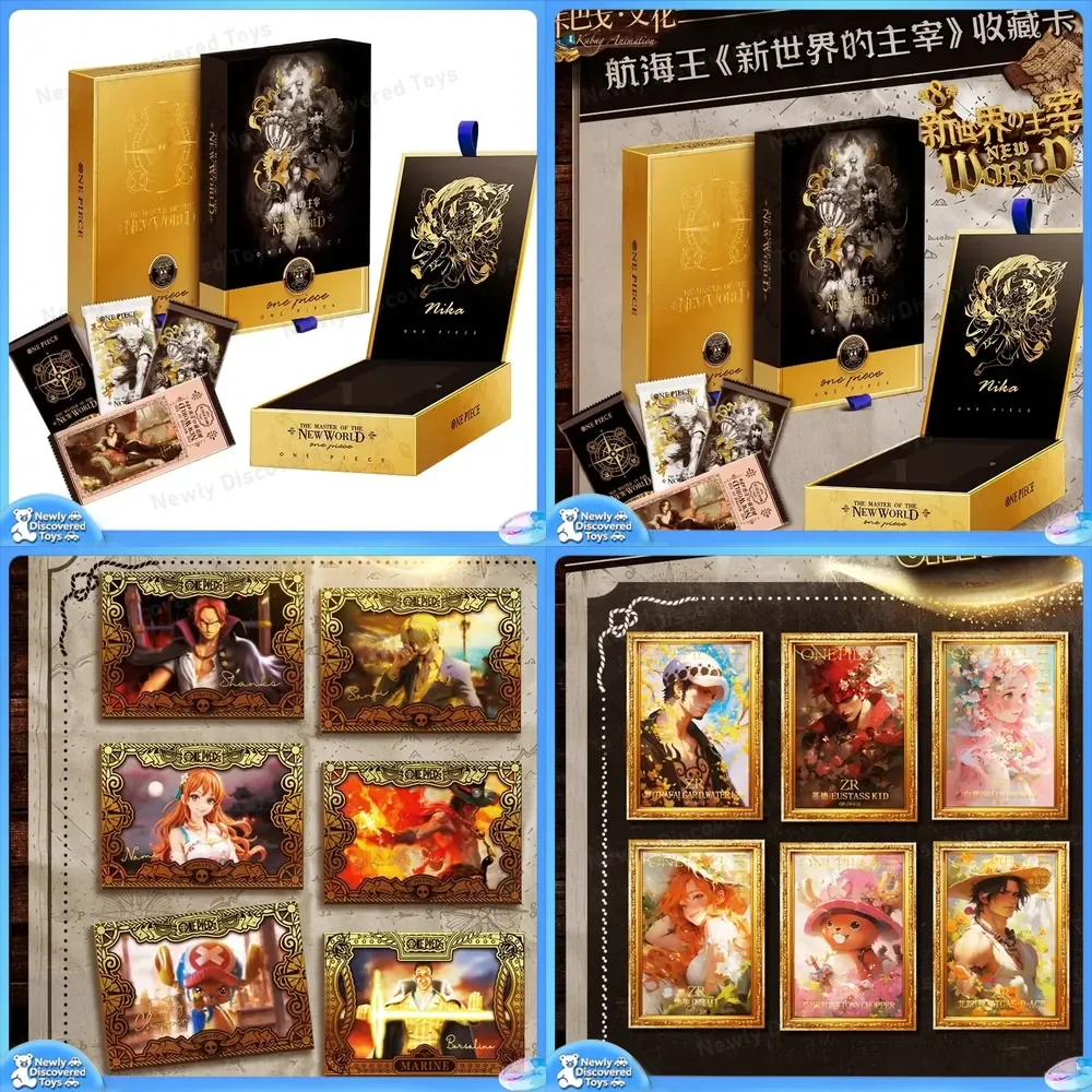 Genuine One Piece Card Ruler for The New World Luffy Zoro Nami Classic Anime Character Collection Card Kids Toys Gifts