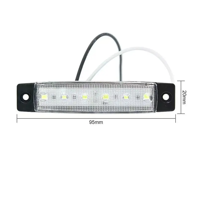 1Pcs Truck Trailer Side Marker Indicators clearance light Car Brake Rear Warning Tail Light LED 12V 24V Warning signal lamp