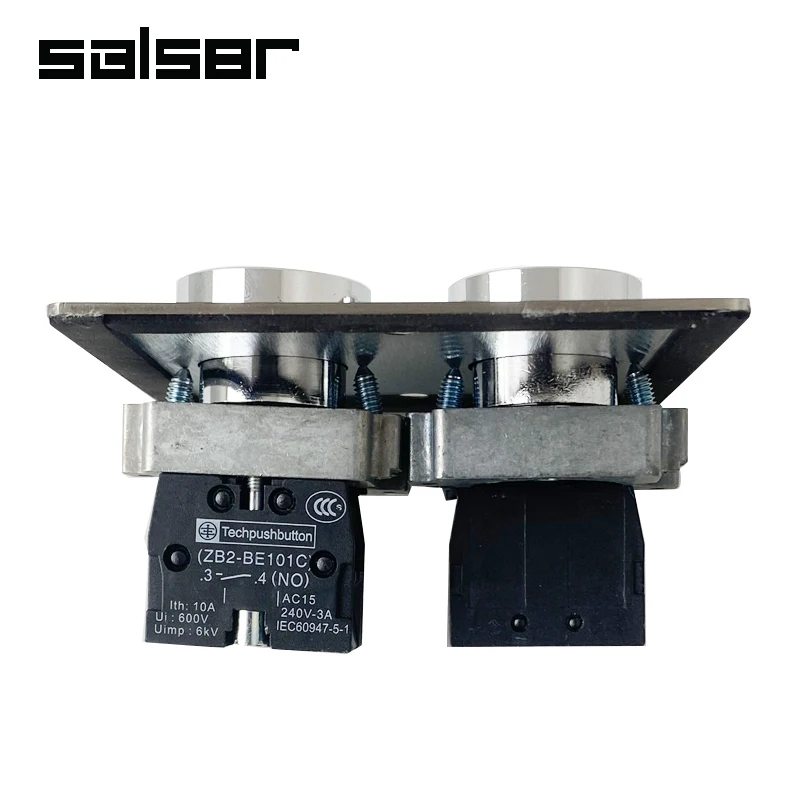 Stainless Steel 86*86 Panel Concealed Mounted Push Button Switch Power Start Control UP DOWN Arrow NO Contact