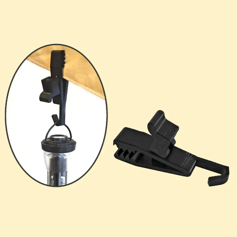 

3 PCS Outdoor Camping RV Awning Tarp Fastener Clips With Hook Serration Non-slip Windproof Tension Lock Canopy Clamps