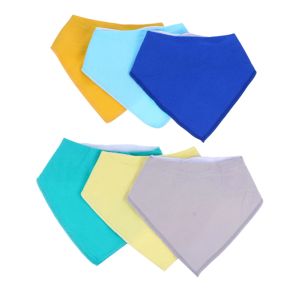 

6 Pcs Baby Bibs Custom Muslin Cloth Saliva Towel for Newborn Drool Bandana Shower Gift Versatile Colors 0-36 Months