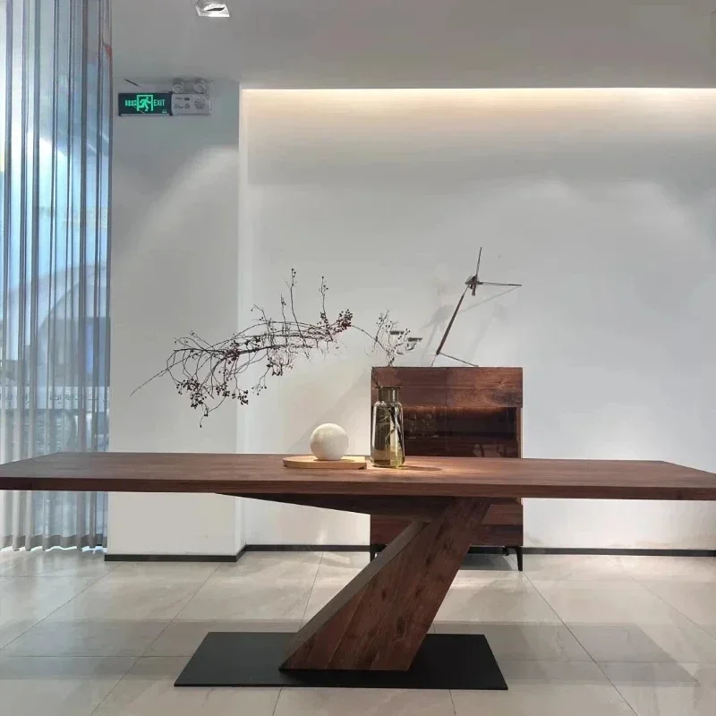 

New Chinese-style North American black walnut tea table desk simple design conference table