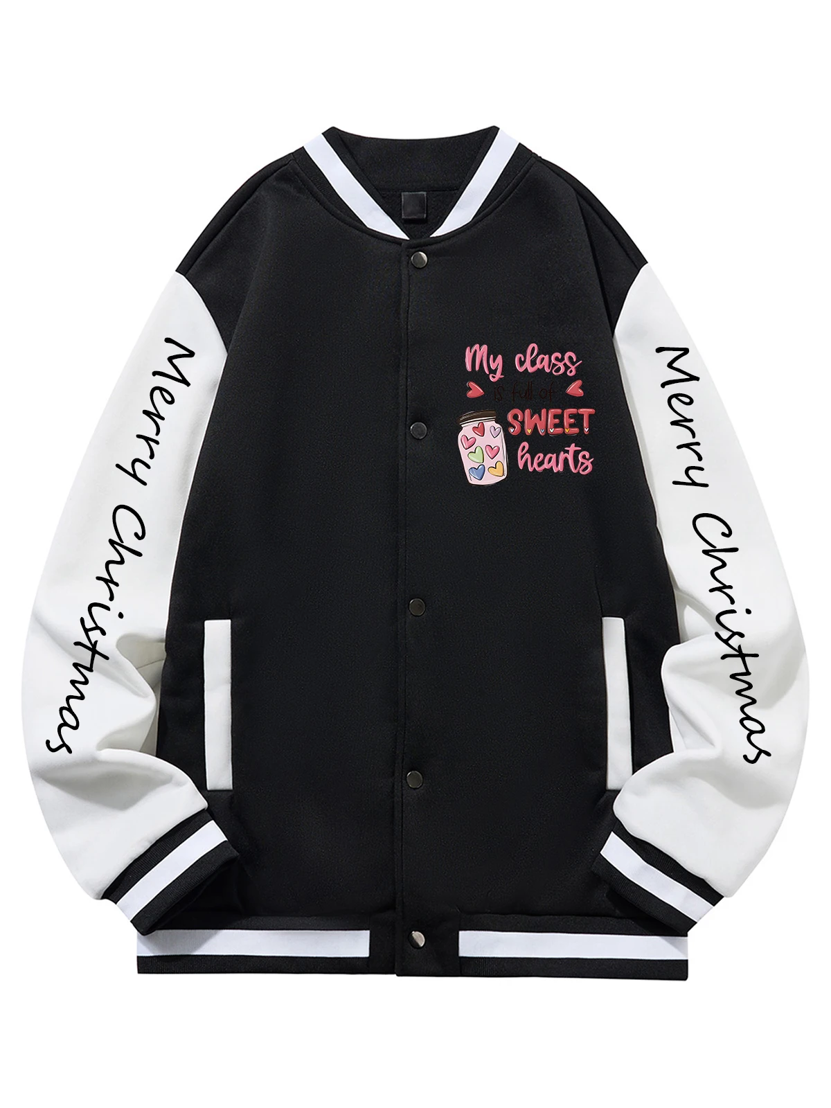 

Черная, синяя, зеленая, двусторонняя бейсбольная куртка унисекс с рождественским принтом XS-XXL, уличное пальто, теплая флисовая мягкая куртка