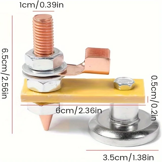 Głowica magnetyczna do obróbki metali Magnetyczny zacisk uziemiający Metalowa płyta Akcesoria do narzędzi spawalniczych