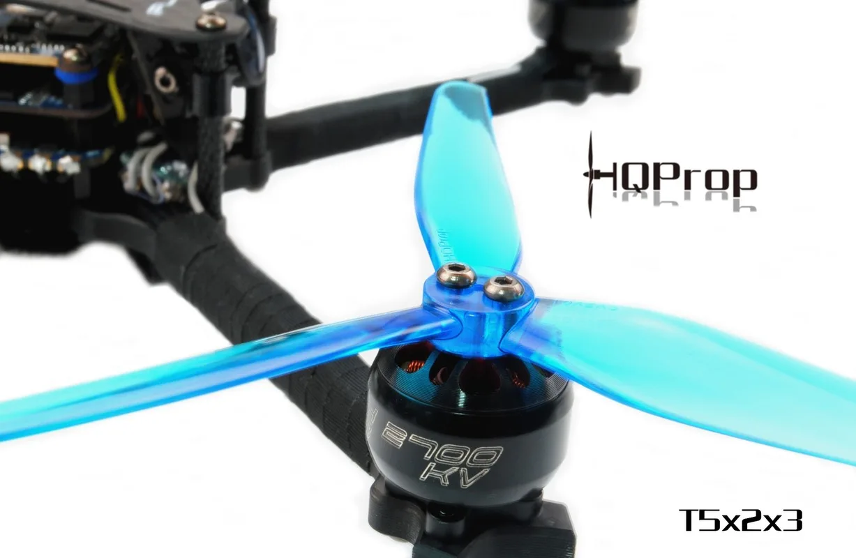 Hélice HQ HQProp T5X2bery 5020 XR à 3 Lames de 5 Pouces pour Moteur Sans Balais, Accessoire Durable pour Drone RC de Course FPV Nazgul5, 6 Paires