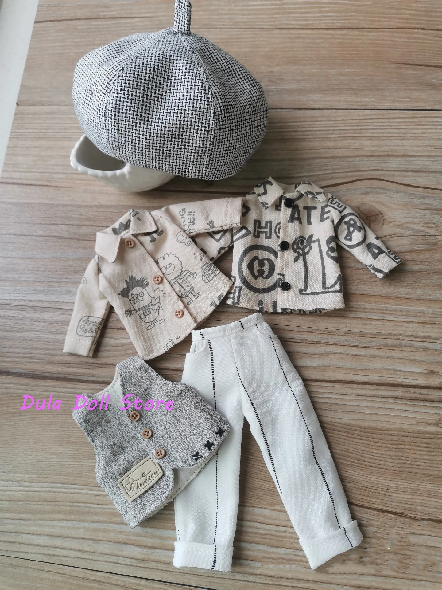 Dula Doll Clothes Vintage shirt Blythe Qbaby ob24 ob22 Azone Holala Licca ICY JerryB 1/6 Bjd Doll Accessories