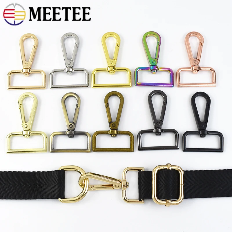 

5/10P 16-50mm Metal Buckle for Clothing Backpack Strap Lobster Clasp Dog Collar Swivel Snap Hooks DIY Leather Sewing Accessories
