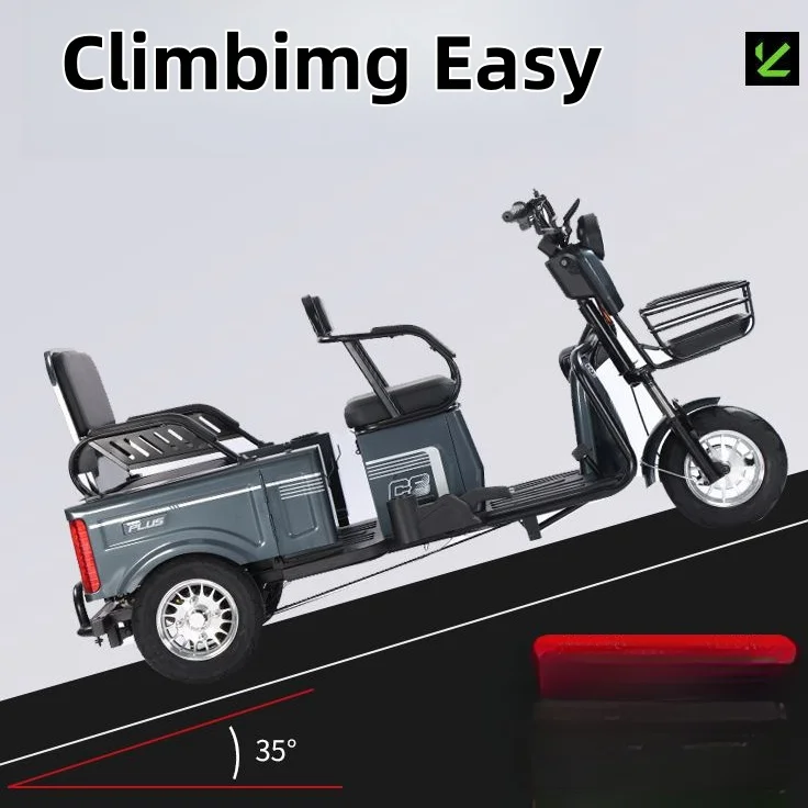Best Selling 1000W Man Loading Lithium Tricycles Electric Scooter Vacuum Tire Cargo for Adults