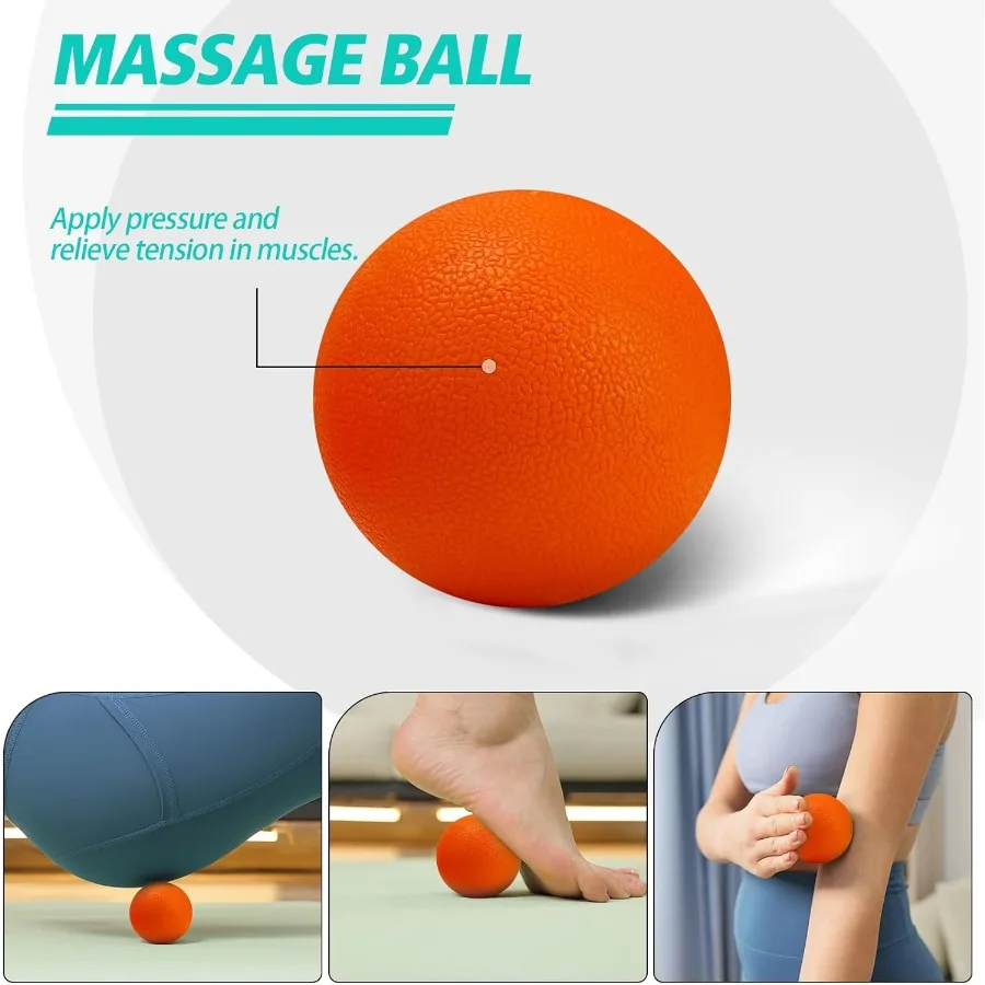 Set Rol Busa 5 In 1 Rol Riak Busa Pijat Otot untuk Pijat Jaringan Dalam Otot Punggung dan Kaki Meredakan Pa Otot