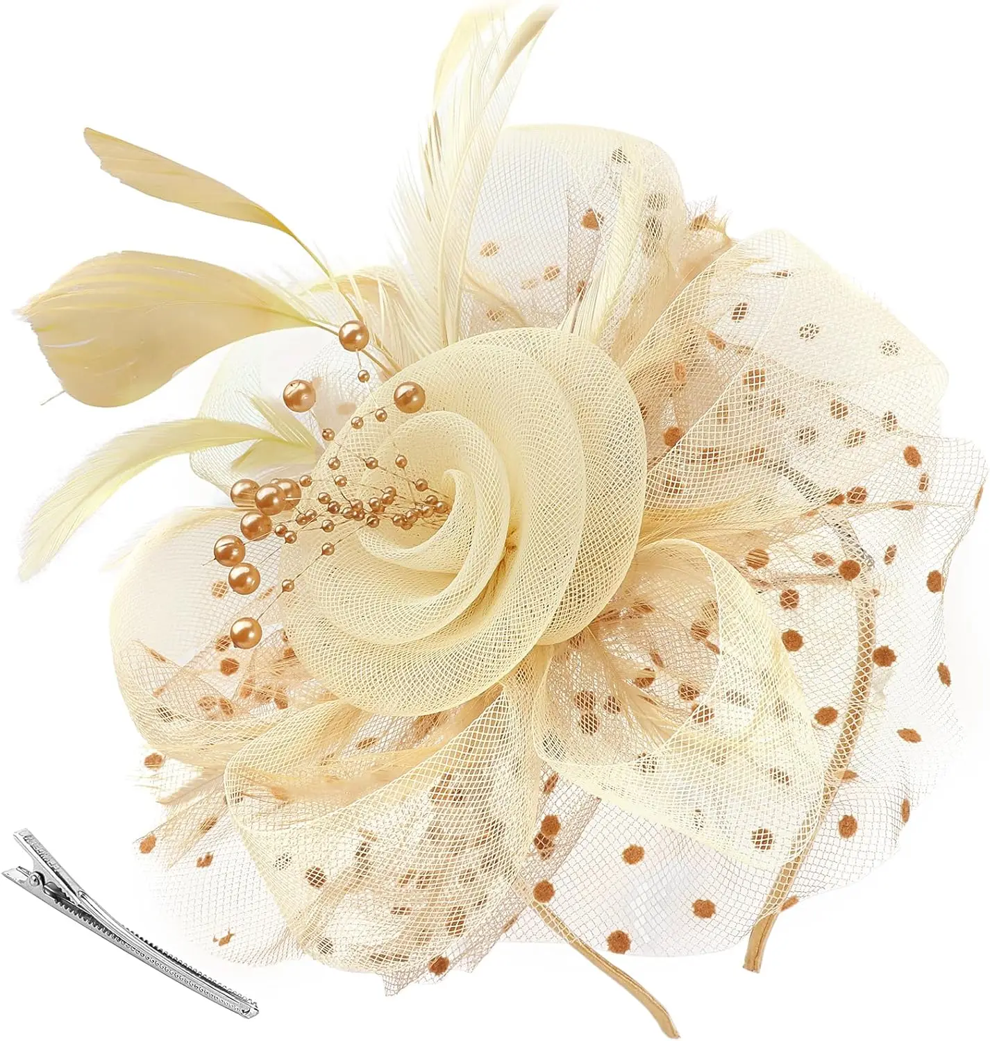 

Women Fascinators Hats Flower Fascinators with Headband and Clip Tea Party Headwear for Women and Girls