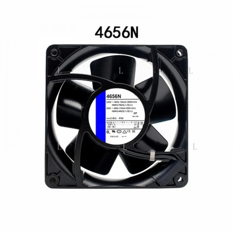 

L Brand new for Ebm-paps mute Fan 19/18W 120/115mA 4656N 120*120*38mm Axial flow fan