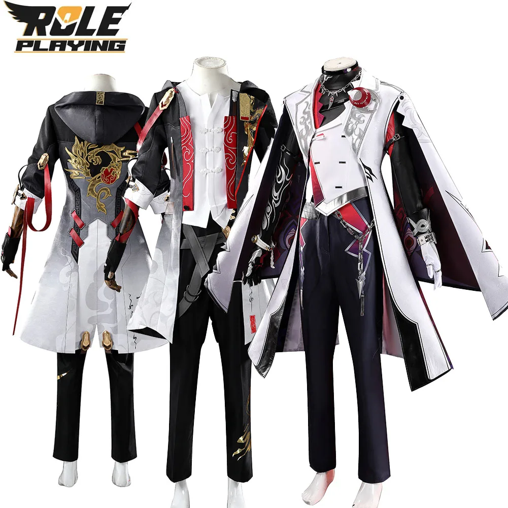 Game Honkai: Star Rail Ashveil Cosplay Costume Male Trailblazer Disguise Clothing Hat Necklace Men Halloween Carnival Party Suit