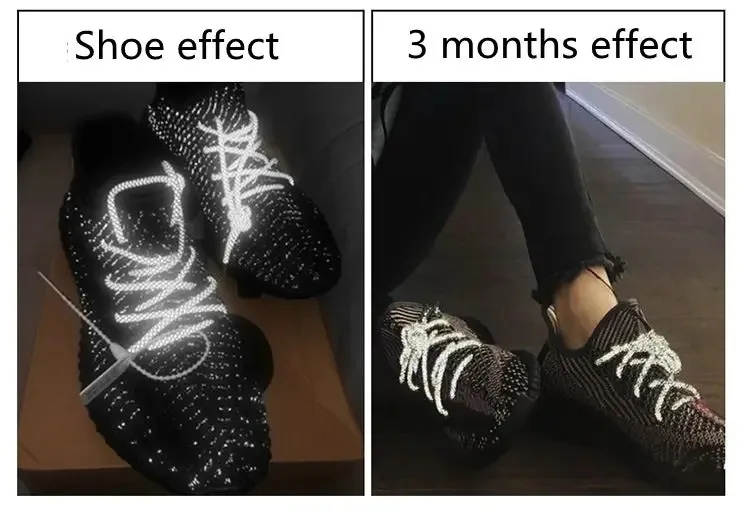 Glänzende reflektierende Schnürsenkel, 3 m, fluoreszierende Schnürsenkel, Outdoor-Sport-Schnürsenkel für die Nacht, leuchtende 0,4 cm runde Schuhschnüre – Detail 2
