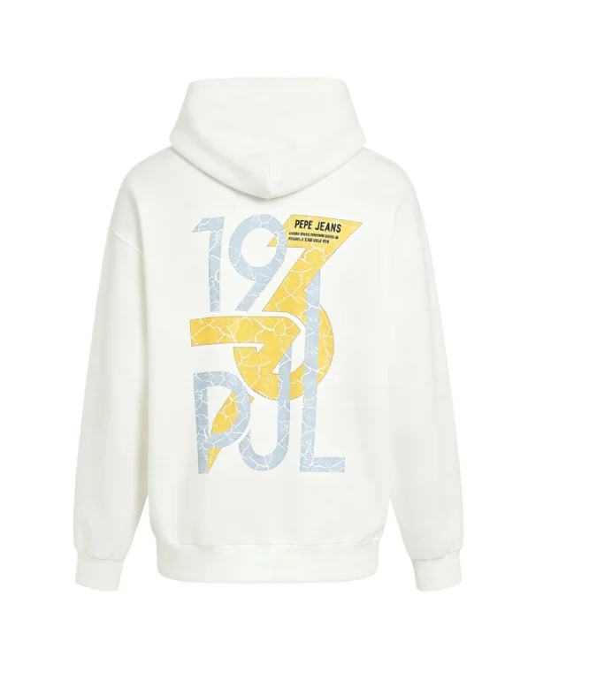 2026 new Back printed overlapping crack texture number and letter patterns, unisex pullover hooded sweatshirt
