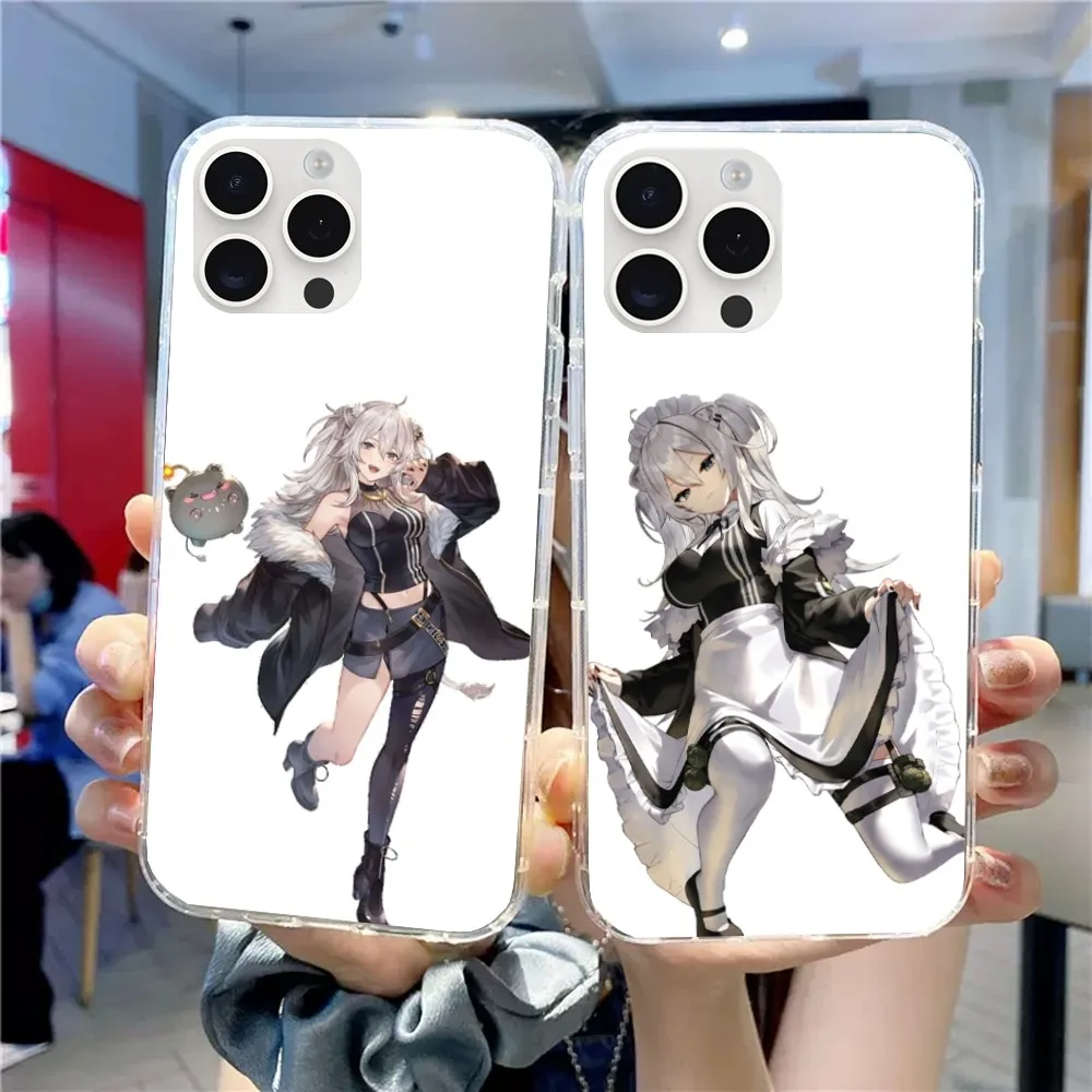 Hololive Shishiro Botan Phone Case For iPhone 15 13 14 12 11 Pro MAX XR X SE XS iPhone13 14 Mini Transparent  Phone Case