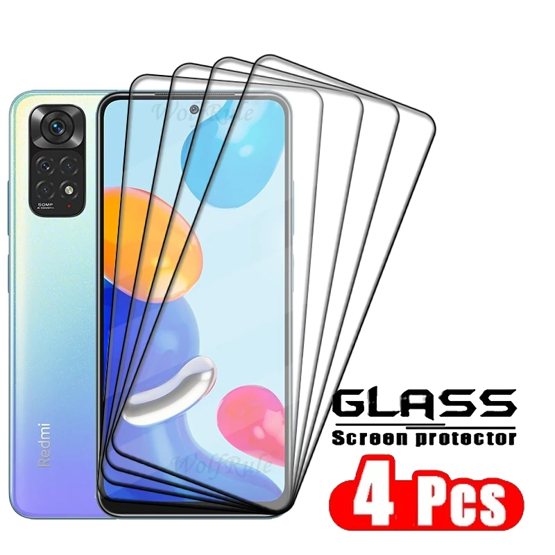4/3/2/1PCS Volle Abdeckung Glas Für Redmi Hinweis 11 Glas Xiaomi Redmi Hinweis 11 Glas 9H HD Screen Protector Redmi Hinweis 11 Pro Plus 11S