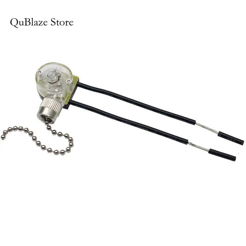 

Universal Wall Light Home Ceiling Fan Lamp Pull Chain Cord Switch Set Replacement Tools 3A/250V