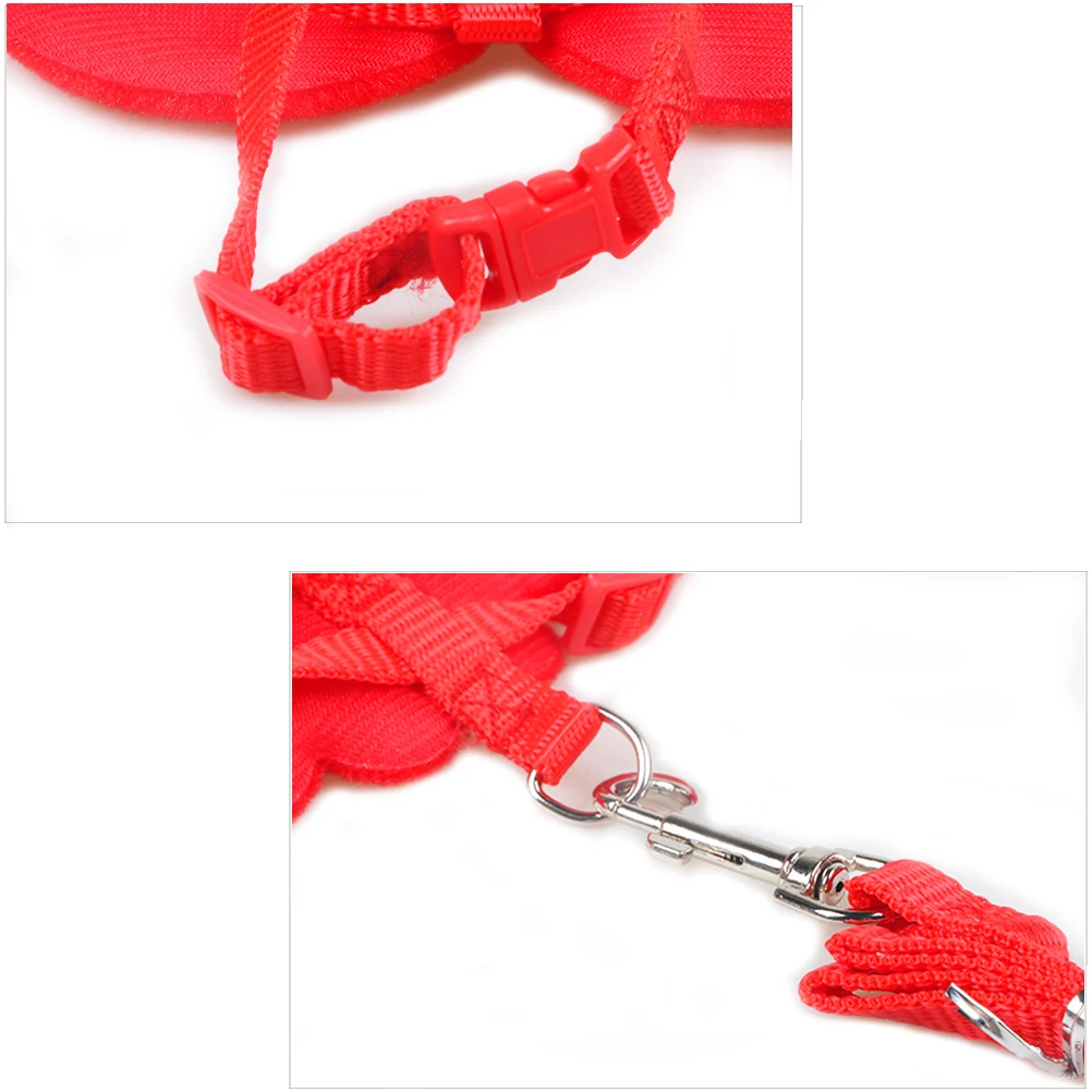 

Adjustable Strap Puppy Kitten Red Quick-release Small Angel Wings Design Comfortable Body Walking Party Dog Cat