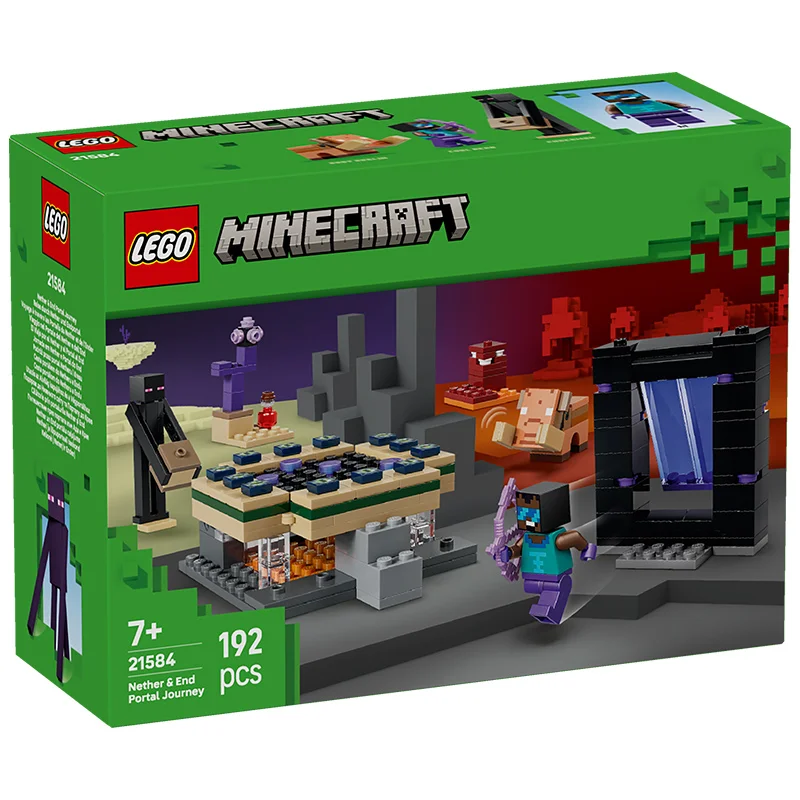 

Конструктор LEGO Minecraft 21584: Путешествие в Нетер и Портал конца — Подарочный набор для мальчиков и девочек
